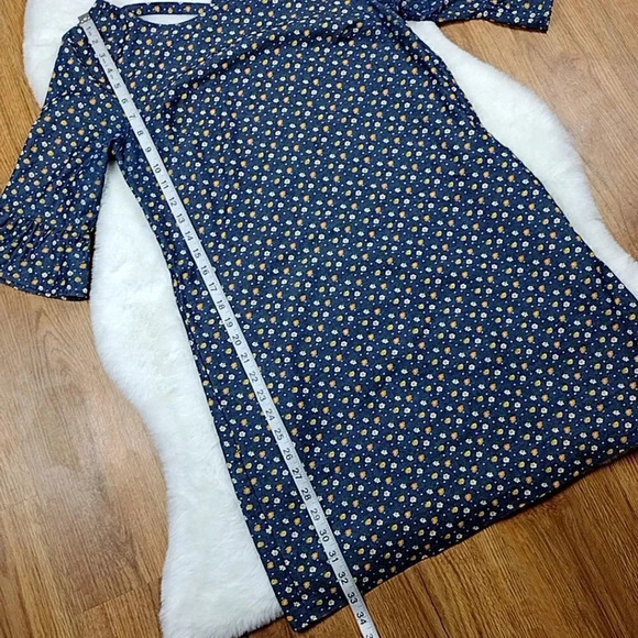 Modcloth Floral Print Prairie Dress Size Small - Picture 7 of 14